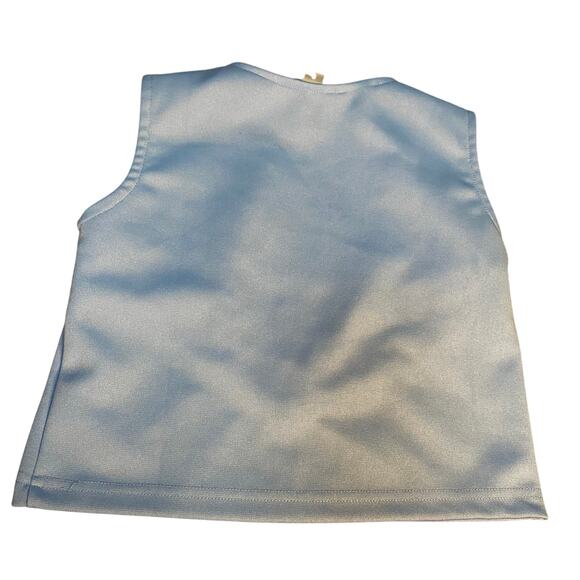 Signature North Carolina Tar Heels blue white sleeveless cheer shirt SIZE 6 - Picture 4 of 4